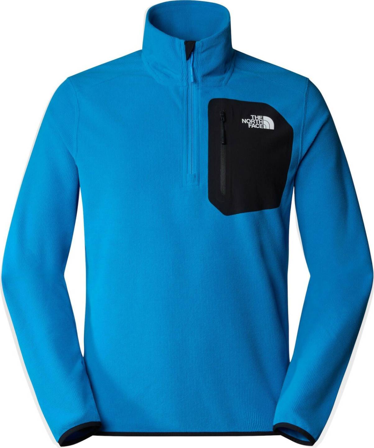 The North Face Mens Experit 1/4 Zip Grid Fleece (87JA) skyline blue/tnf black Outdoorbekleidung
