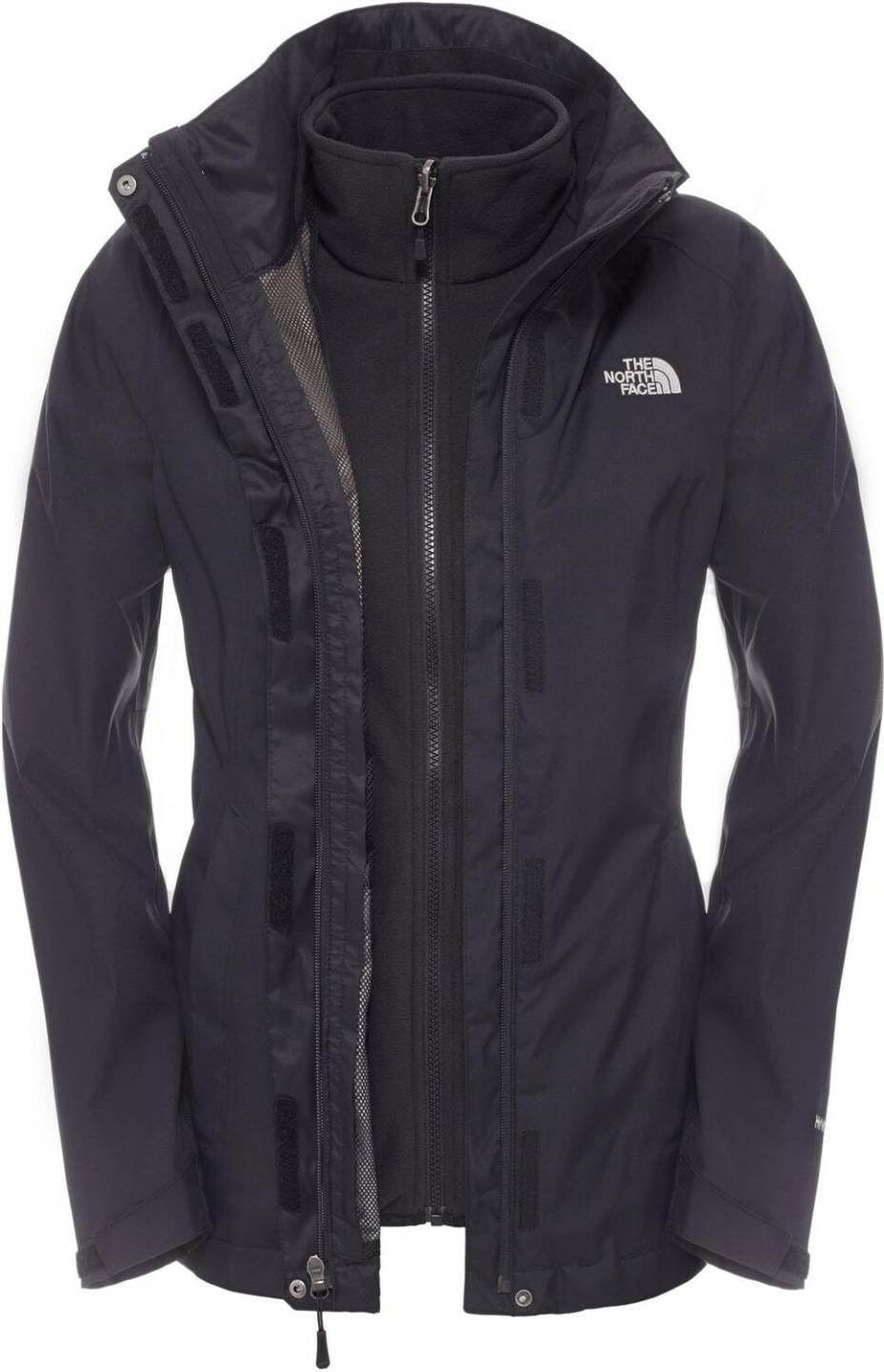 Outdoorbekleidung The North Face Damen Evolve II TriclimateTnf Black