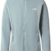 The North Face Women's 100 Glacier Full-Zip Fleece (5IHO)silver blue Outdoorbekleidung