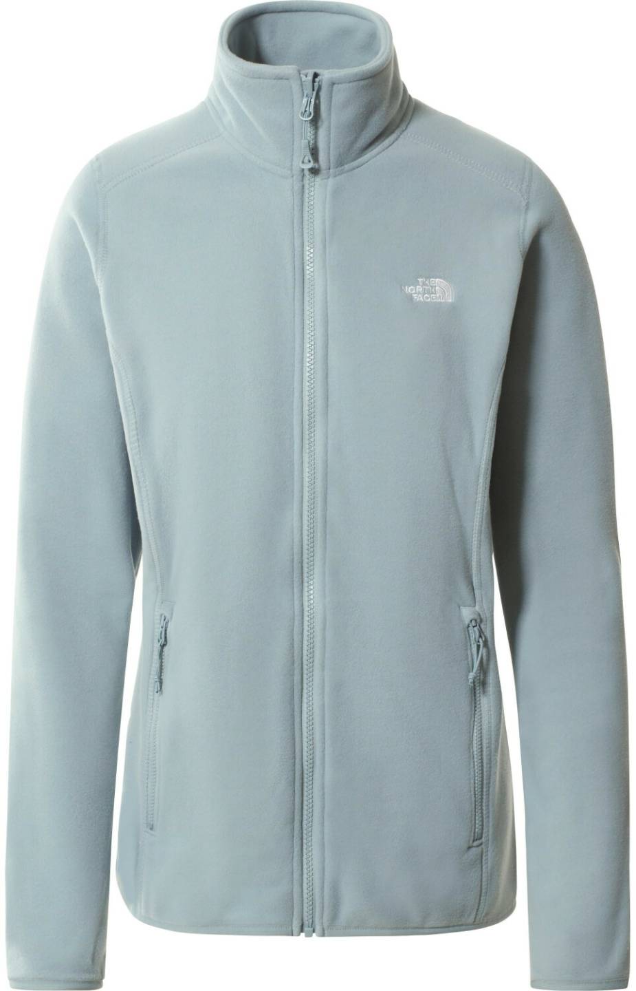 The North Face Women's 100 Glacier Full-Zip Fleece (5IHO)silver blue Outdoorbekleidung