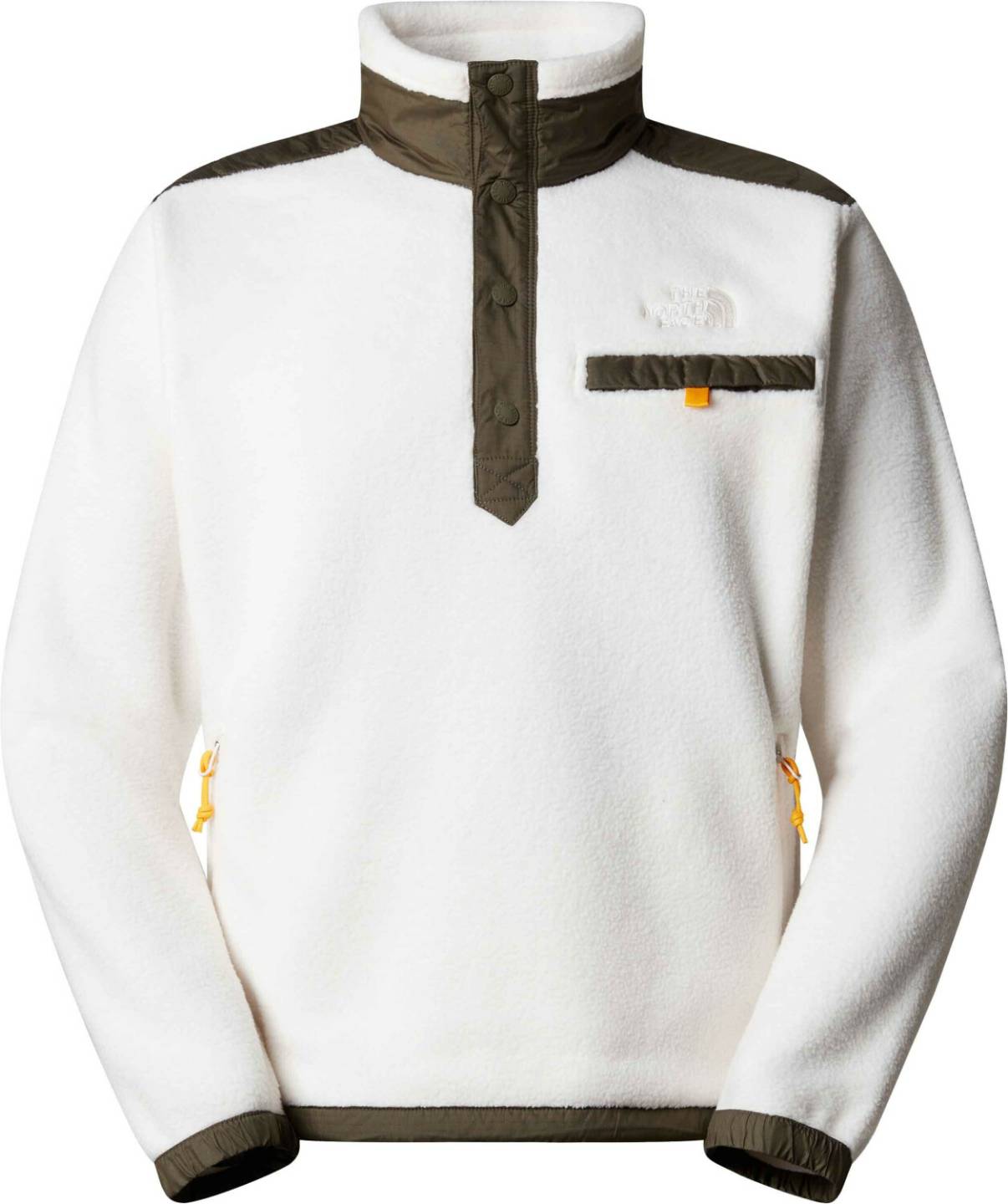 Outdoorbekleidung The North Face Royal Arch Fleece Jacke mit Schnappverschluss Herrengardenia white