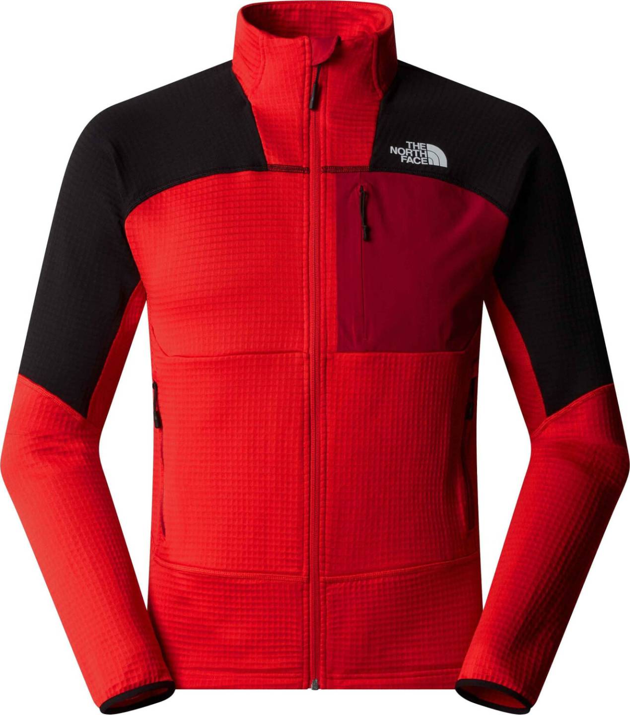 Outdoorbekleidung The North Face Men's Stormgap Powergrid Jacket (NF0A87J8)high risk red/tnf black