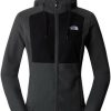 The North Face Homesafe Full Zip Fleece Hoodie Wasphalt grey/tnf black Outdoorbekleidung