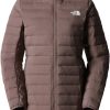 The North Face Belleview Stretch Daunen-Parka für Damendeep taupe Outdoorbekleidung