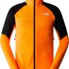 The North Face Bolt Polartec Power Grid Jacke für Herren (825f)shocking orange/tnf black Outdoorbekleidung