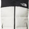 Outdoorbekleidung The North Face 1996 Retro Nuptse Gilet Womengardenia white/tnf black