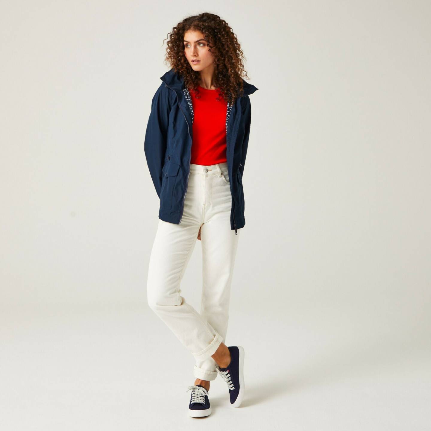 Outdoorbekleidung Regatta Navassa Wasserdichte Jacke für Damen (RWW419)navy