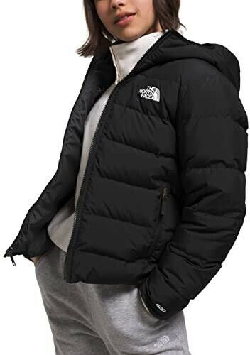 The North Face Reversible Down Hooded Jacket Kids (84N6)TNF black Outdoorbekleidung