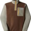 Outdoorbekleidung The North Face Yumiori Fleecejacke mit 1/4-langem RV Herrentnf black-moss green-tnf black
