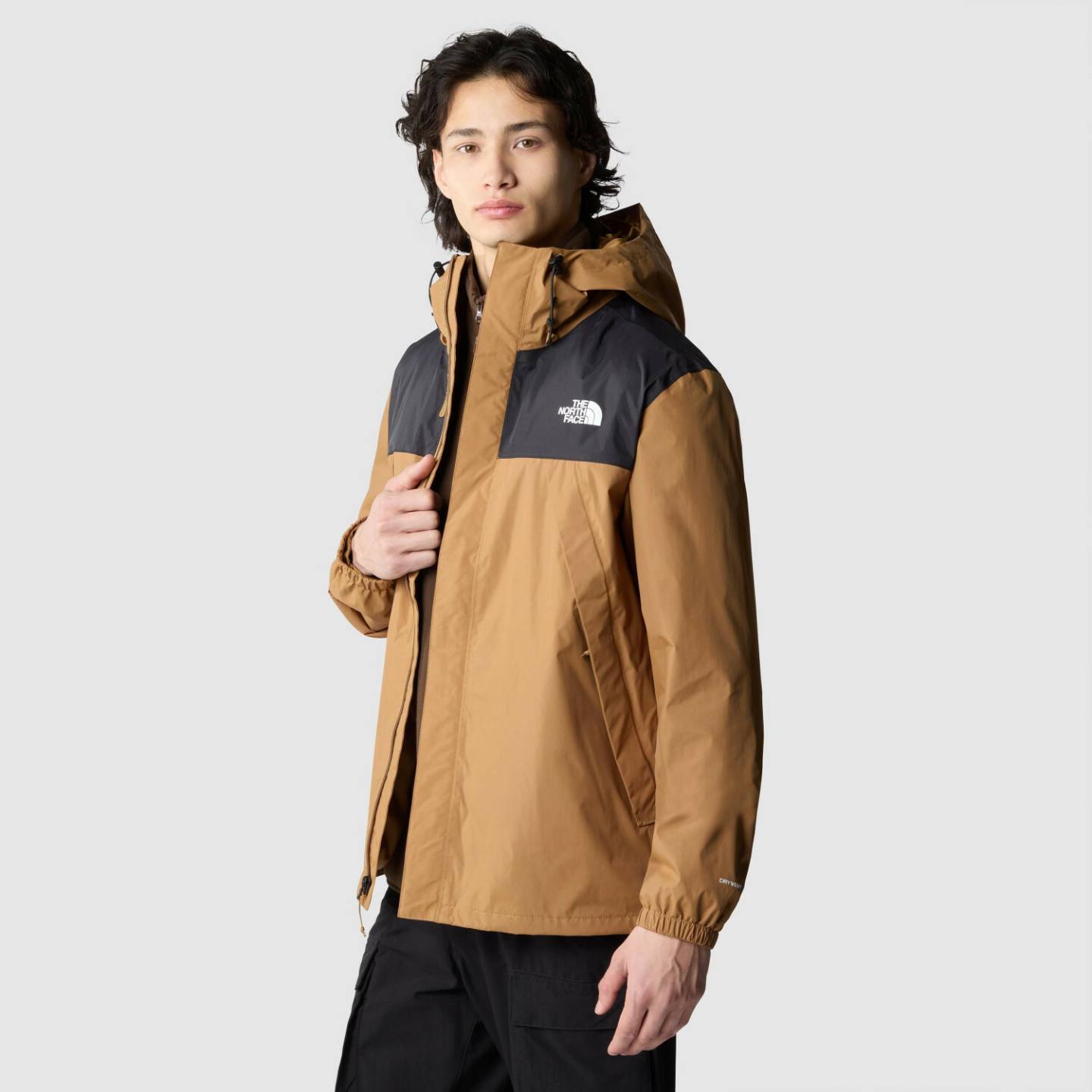 Outdoorbekleidung The North Face Men's Antora JacketAntora Jacket (7QEY) utility brown/tnf black