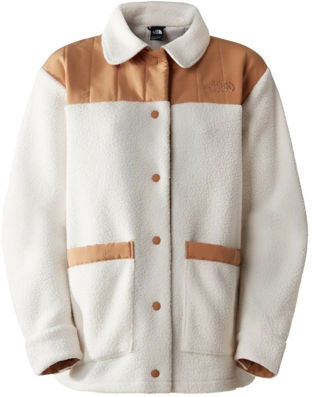 Outdoorbekleidung The North Face Women's Cragmont Fleece Shacket (84IT) gardenia white/almond butter