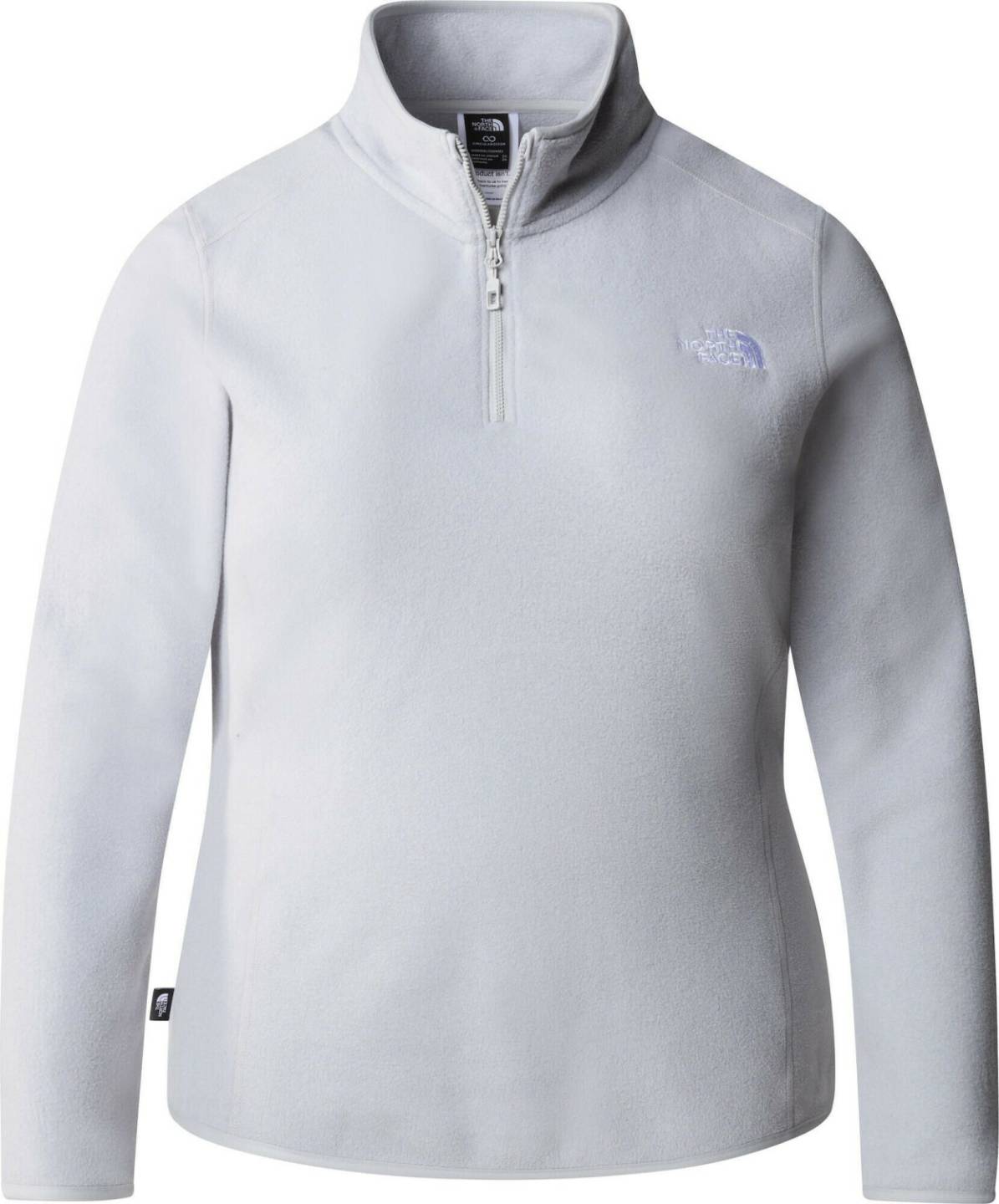 Outdoorbekleidung The North Face Womens Plus 100 Glacier 1/4 Zip (856U) tnf light grey heather