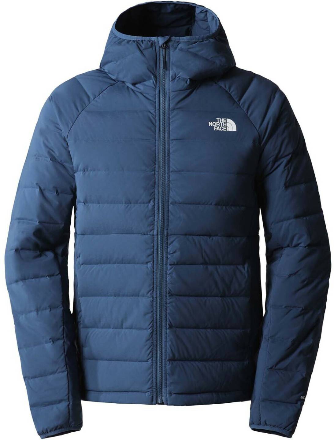 The North Face Men's Belleview Stretch Down Hoodieshady blue Outdoorbekleidung