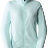 The North Face Women's 100 Glacier Full-Zip Fleece (5IHO)100 GLACIER Jacket Women skylight blue Outdoorbekleidung