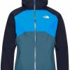 Outdoorbekleidung The North Face Stratos Jacket Men (CMH9)mallard blue/urban navy/clear lake blue