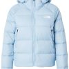 The North Face Women's Hyalite Down Hooded Jacketsteel blue Outdoorbekleidung