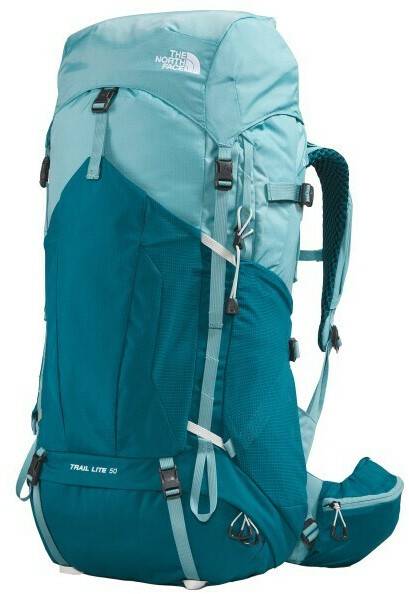 Rucksäcke The North Face Trail Lite 50 Women (81CH)XS/S reef waters/blue coral