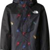 Outdoorbekleidung The North Face KID Antora Rain Jacket (NF0A7ZZP)tnf black/tosed logo/grid print