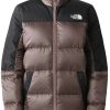 The North Face Damen diablo recycled down Jackedeep taupe/tnf black Outdoorbekleidung