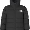 The North Face Reversible Down Hooded Jacket Kids (84N6)TNF black Outdoorbekleidung