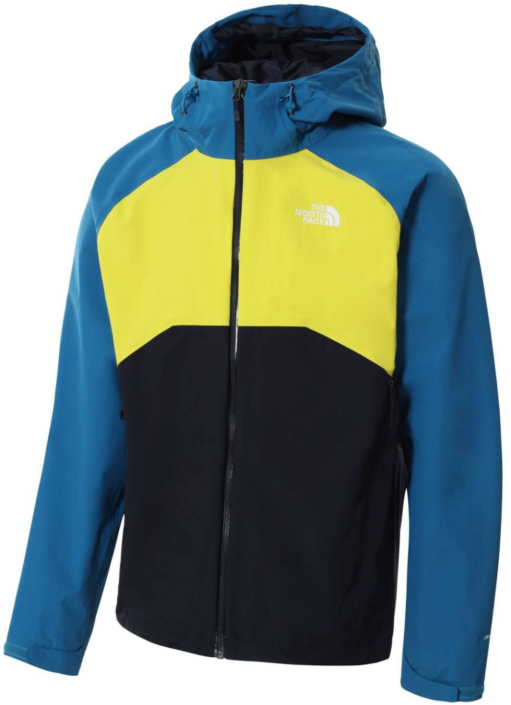 Outdoorbekleidung The North Face Stratos Jacket Men (CMH9)aviator navy/acid yellow/banff blue