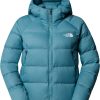 Outdoorbekleidung The North Face Women's Hyalite Down Hooded Jacketalgae blue