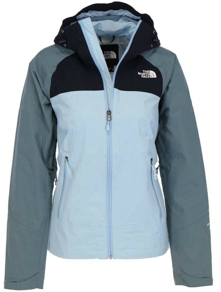 Outdoorbekleidung The North Face Stratos Jacket Women (CMJ0)beta blue/aviator navy/goblin blue