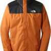 The North Face Herren Evolve II TriclimateMen Jacket leather brown / tnf black Outdoorbekleidung