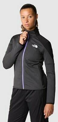 Outdoorbekleidung The North Face Womens Middle Rock Full Zip Fleece (8521)asphalt grey/tnf black