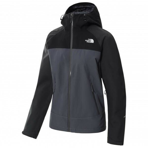 Outdoorbekleidung The North Face Stratos Jacket Women (CMJ0)vanadis grey/tnf black/asphalt grey