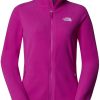 Outdoorbekleidung The North Face 100 Glacier Full Zip Fleece Womendeep mulberry