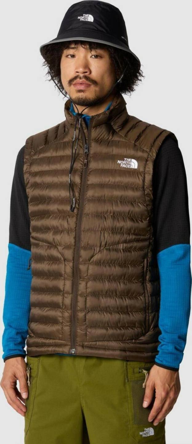 Outdoorbekleidung The North Face Mens Huila Synthetic Vest (85AF) demitasse brown