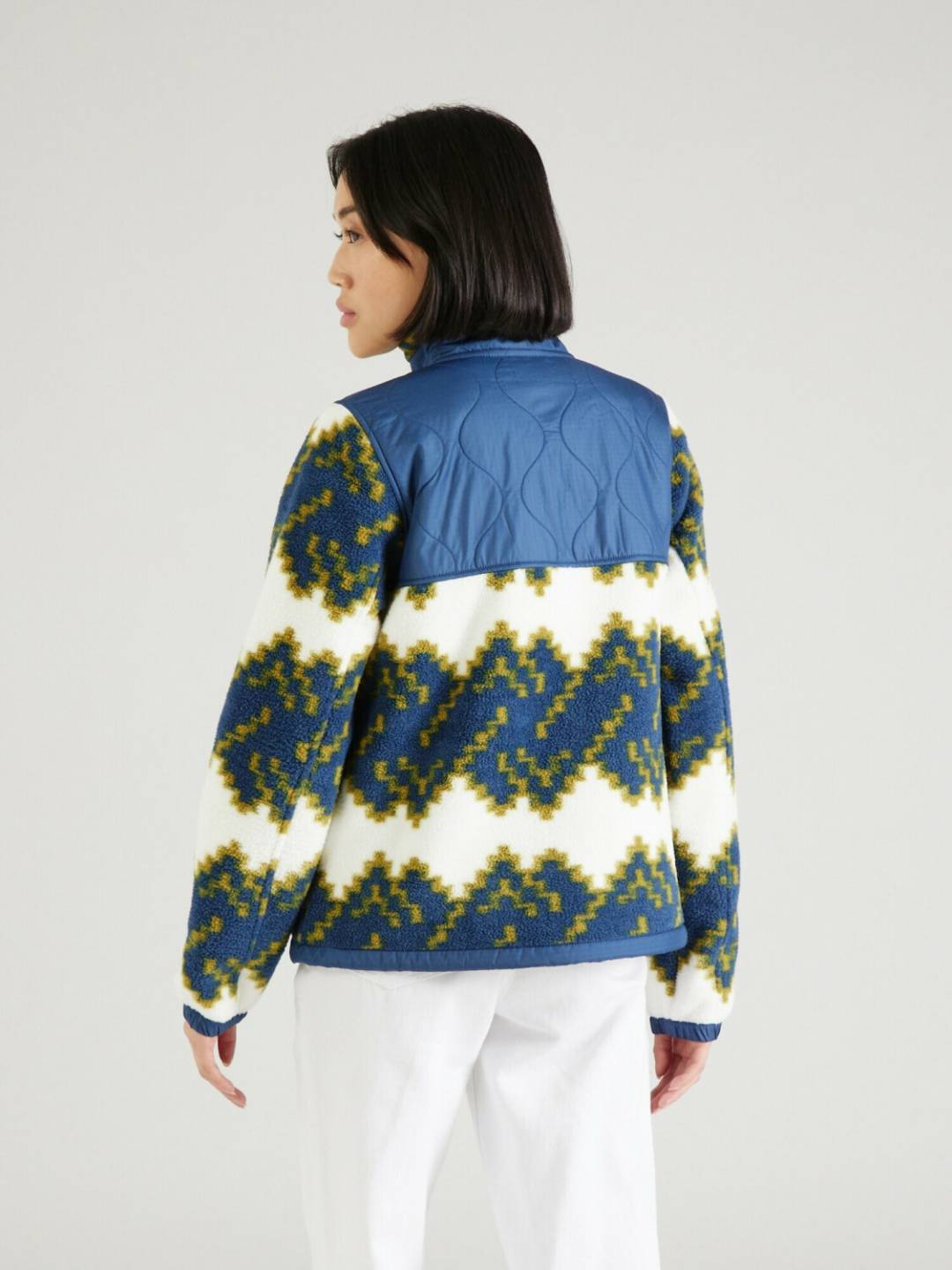 Outdoorbekleidung The North Face Women's Royal Arch Full-Zip Fleece Jacketshady blue mountan geo print