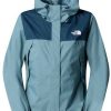 The North Face Women's Antora Jacketalgae blue/midnught petrol Outdoorbekleidung