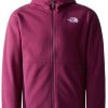 Outdoorbekleidung The North Face Glacier Teen Fleece Hooded Jacket (82TV)boysenberry