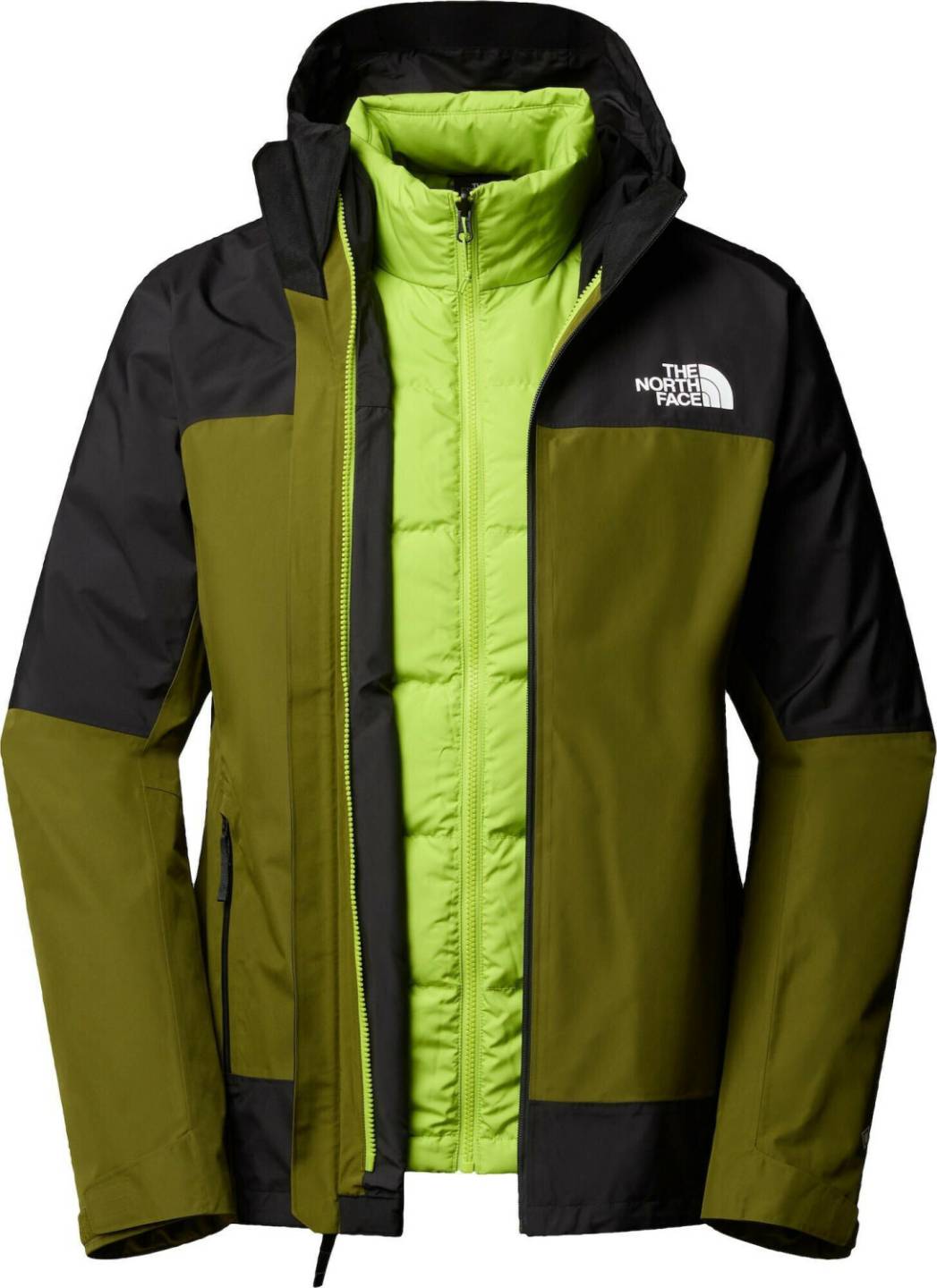 The North Face Mountain Light Triclimate 3-in-1 GORE-TEX Jacke für Herren (NF0A84FC) forest olive/tnf black Outdoorbekleidung