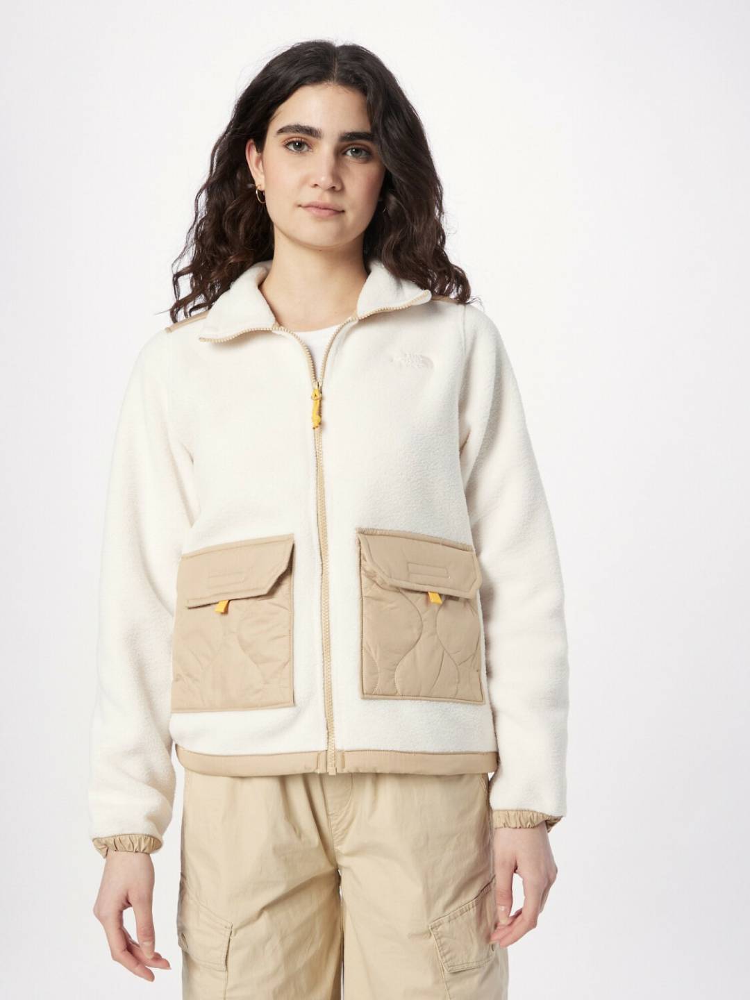 Outdoorbekleidung The North Face Women's Royal Arch Full-Zip Fleece Jacketgardenia white/khaki stone
